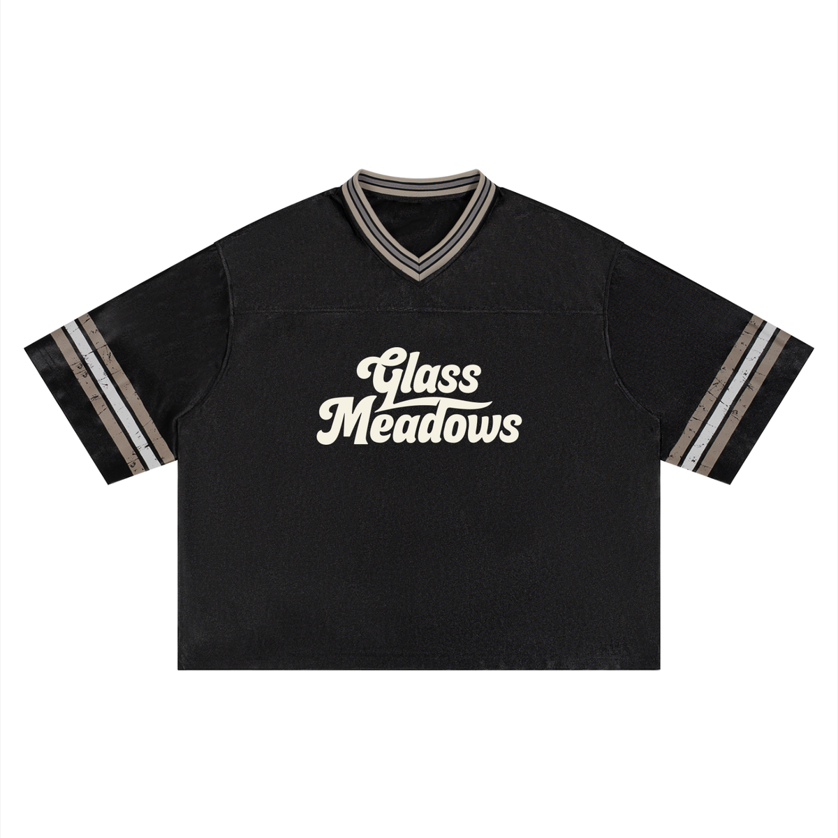 Glass Meadows Unisex Boxy Striped Soccer Jersey