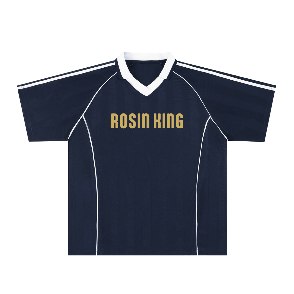 Rosin King Shadow Stripe Collared Soccer Jersey