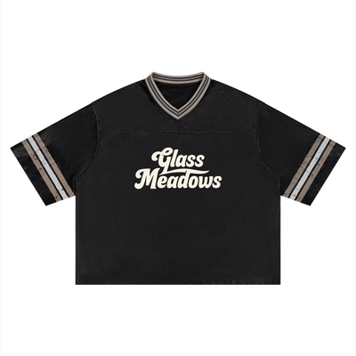Glass Meadows Unisex Boxy Striped Soccer Jersey