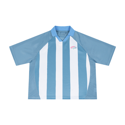 Jersey Sauce Boss Unisex Striped Mesh Boxy Soccer Jersey