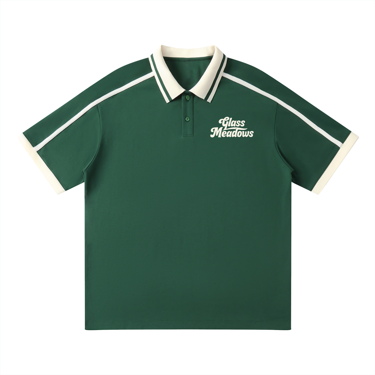 Glass Meadows Unisex Contrast Piping Polo Shirt