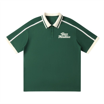 Glass Meadows Unisex Contrast Piping Polo Shirt