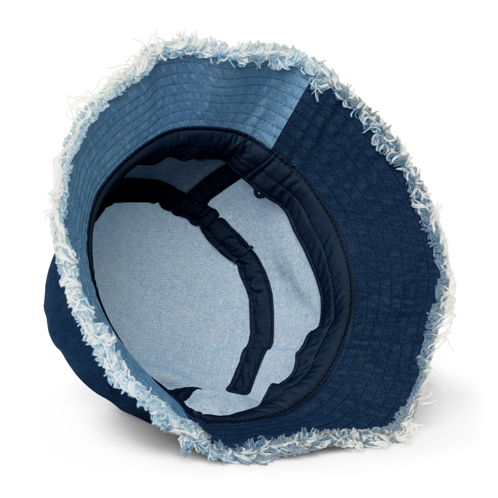 Pork Rollz Distressed Denim Bucket Hat